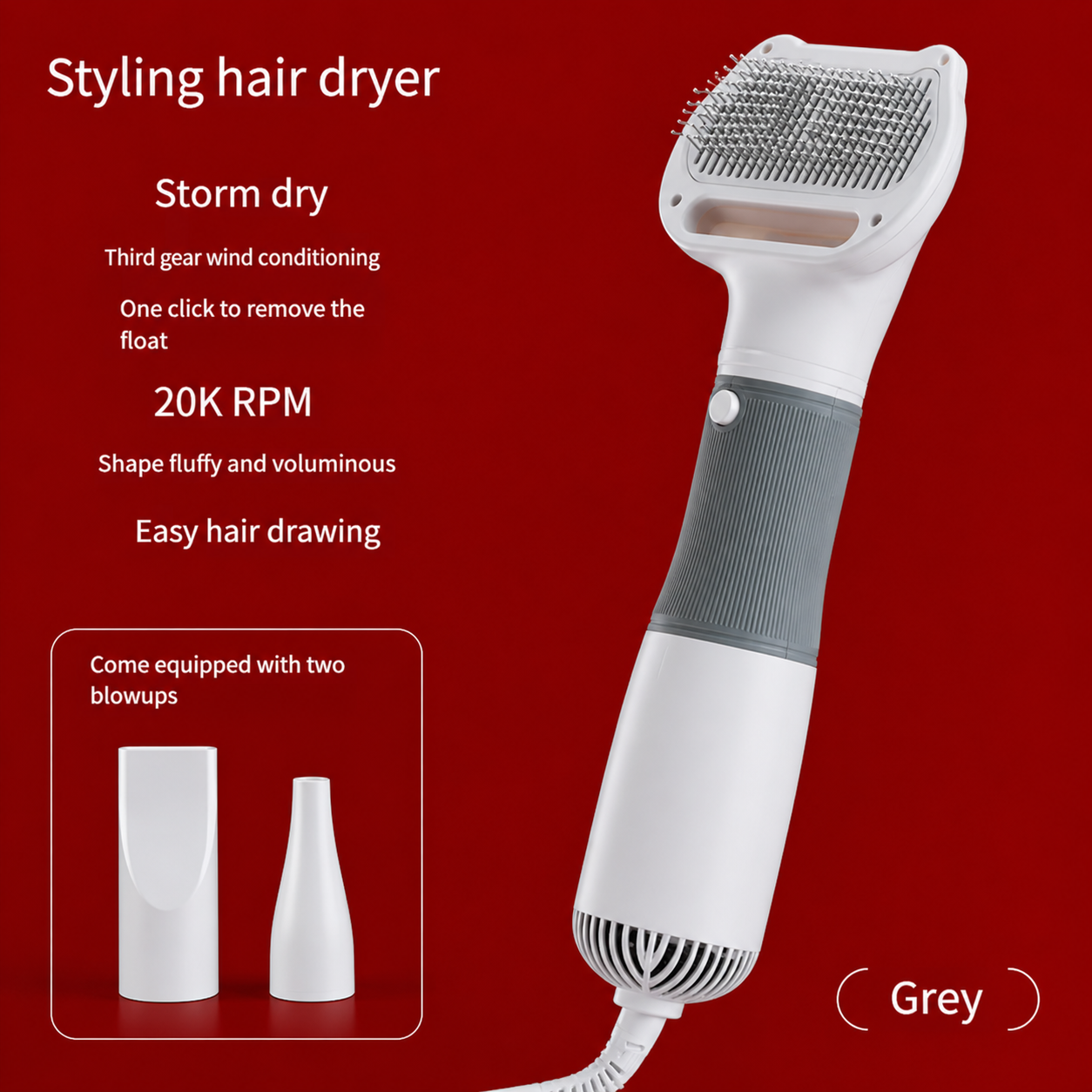 Styling hair dryer