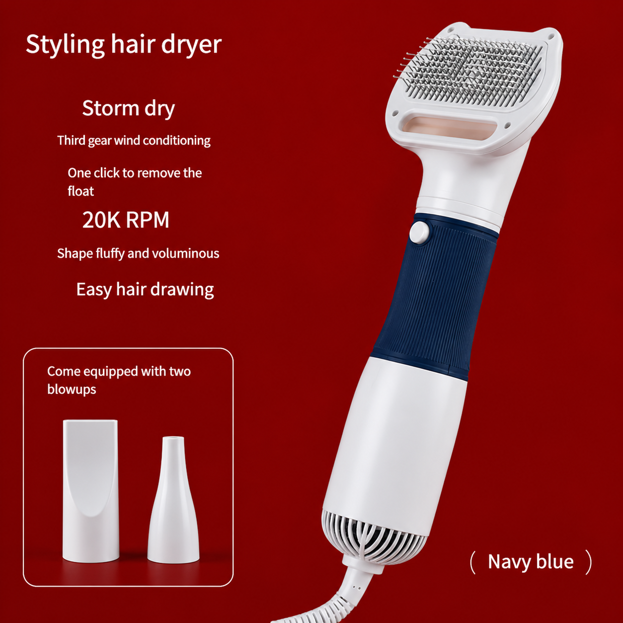 Styling hair dryer